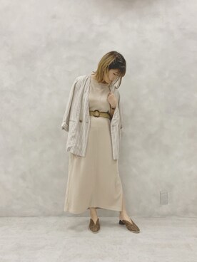 「ゆるコーデ」｜「アイテム（テーラードジャケット、その他）」を使った、ヤマグチさん（レディース・157cm）の夏コーディネート