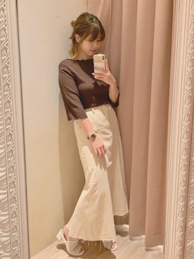 ヤマグチさん（レディース・157cm）の夏コーディネート