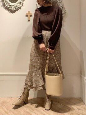 ヤマグチさん（レディース・157cm）の秋コーディネート