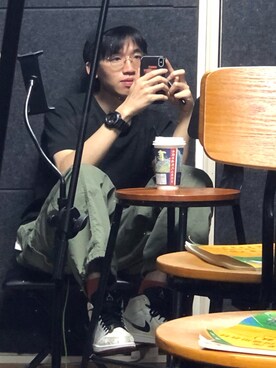 「休闲」｜「アイテム（その他シューズ）」を使った、Megone-さん（メンズ・175cm）の秋コーディネート