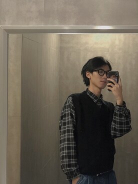「Apple（-）のアイテム（その他）」を使った、Megone-さん（メンズ・175cm）の冬コーディネート