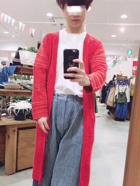 「NEEDLE WORK（ニードルワーク）のアイテム」を使った、ぼっちっちさん（メンズ・168cm）の冬コーディネート