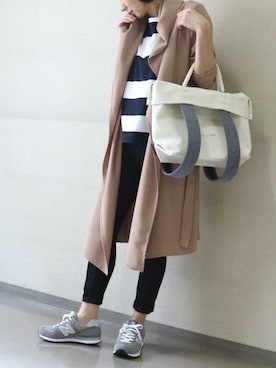 「upperhights（アッパーハイツ）のアイテム」を使った、matsucoさん（レディース・163cm）の冬コーディネート