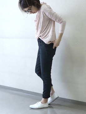 「fireservice（ファイヤーサービス）のアイテム」を使った、matsucoさん（レディース・163cm）の春コーディネート