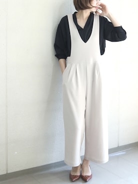 「NEWMAN（ニューマン）のアイテム」を使った、matsucoさん（レディース・163cm）の春コーディネート