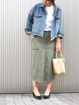 「ドット柄」｜matsucoさん（レディース・163cm）の春コーディネート