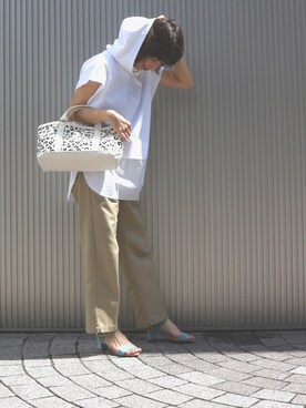 「スエット」｜「アイテム（サンダル）」を使った、matsucoさん（レディース・163cm）の春コーディネート