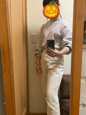 「Apple（-）のアイテム（その他）」を使った、ゐゆさん（レディース・161cm）の秋コーディネート