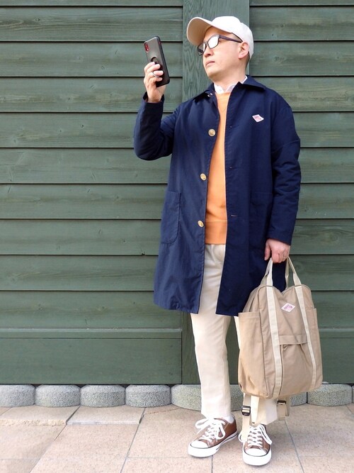 Sat Tun Dantonのステンカラーコートを使ったコーディネート Wear