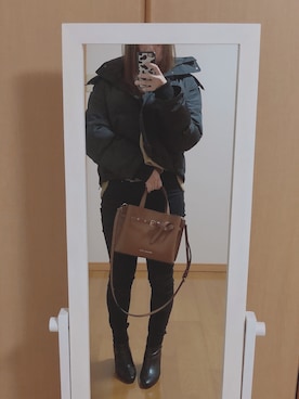 Saku🌷︎骨格ストレートさん（レディース・158cm）の冬コーディネート