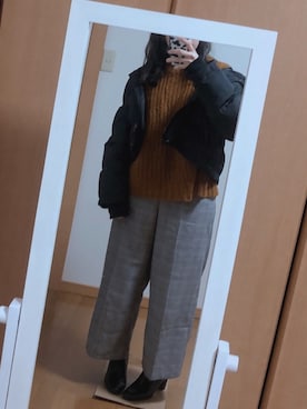 Saku🌷︎骨格ストレートさん（レディース・158cm）の冬コーディネート