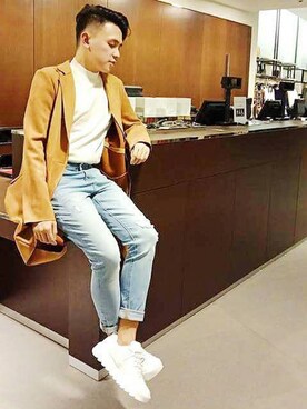 「ZARA MAN」｜「アイテム（その他アウター）」を使った、Enzo Alvaricoさん（メンズ・165cm）の春コーディネート