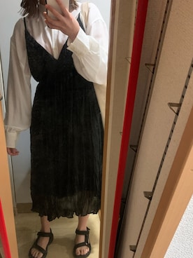 「Diosfront（ディオスフロント）のアイテム（ワンピース/ドレス）」を使った、　ヒナコさん（レディース・153cm）の秋コーディネート