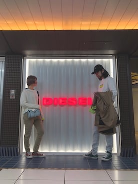「DIESEL（ディーゼル）のアイテム（その他アウター）」を使った、nittonoさん（メンズ・184cm）の冬コーディネート