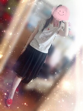 「dazzlin（ダズリン）のアイテム（ビーチサンダル）」を使った、毛球君さん（レディース・165cm）の夏コーディネート