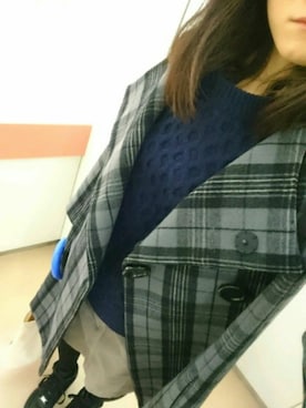 「note et silence （ノートエシロンス）のアイテム（ダウンジャケット/コート）」を使った、にゃるるんさん（レディース・156cm）の秋コーディネート