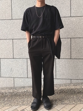 「RYO TAKASHIMA（リョウタカシマ）のアイテム（アクセサリー）」を使った、junyaさん（メンズ・175cm）の夏コーディネート