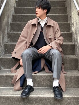 RYO TAKASHIMA（リョウタカシマ）の「Side slit balmacaan coat(Gun