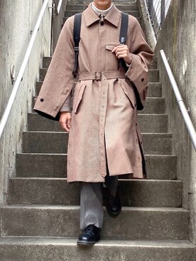 RYO TAKASHIMA（リョウタカシマ）の「Side slit balmacaan coat(Gun 