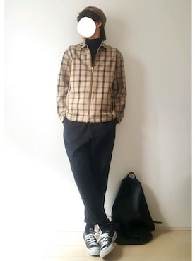 「JOURNAL STANDARD relume（ジャーナルスタンダード　レリューム）のアイテム（ブルゾン）」を使った、KAICKさん（メンズ・178cm）の秋コーディネート