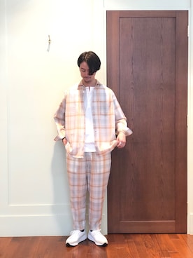 FUJIWARAさん（メンズ・177cm）の春コーディネート