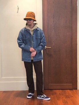 FUJIWARAさん（メンズ・177cm）の春コーディネート