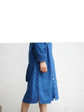 「アイテム（シャツワンピース）」を使った、树的Triedさん（レディース・160cm・20代）の春コーディネート
