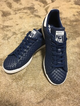 「adidas（アディダス）のアイテム（スニーカー、ブルー系）」を使った、ma$aさん（メンズ・175cm）の冬コーディネート