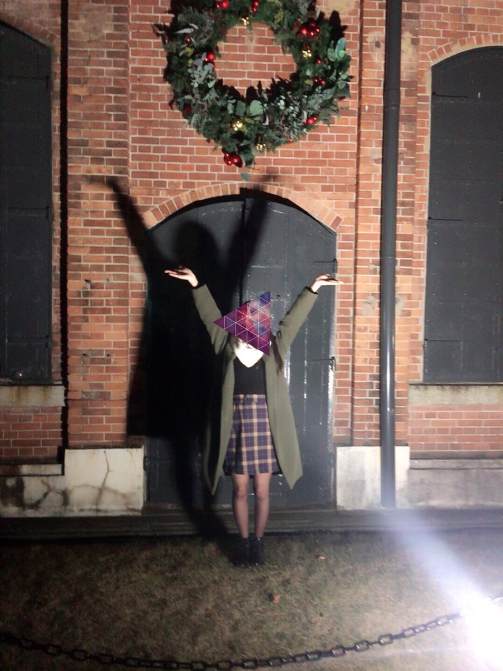 「メリークリスマス、クリスマスコーデ、大人カジュアル、モーニング娘。'16、飯窪春菜、イルミネーション、片岡温泉、ノリタケの森」｜「LEPSIMのレースアップブーツ　729733（ブーツ、ブラック系）」を使った、🐝🍫くそおもかたぴー🐰🍯さん（レディース・165cm）の冬コーディネートの1枚目の写真
