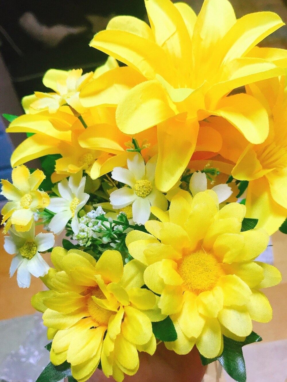 「飯窪春菜、生誕祭、花束、ハンドメイド、ハニー色、マーガレット、福寿草、スプレーマム」｜「スプレーマムのアイテム（その他、イエロー系）」を使った、🐝🍫くそおもかたぴー🐰🍯さん（レディース・165cm）の秋コーディネートの1枚目の写真