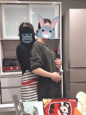 「haco!（ハコ）のアイテム（ムートンコート）」を使った、🐝🍫くそおもかたぴー🐰🍯さん（レディース・165cm）の冬コーディネート