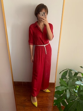 「连体裤」｜sissi童鞋さん（レディース・157cm）の秋コーディネート