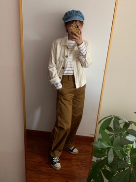「H&M（エイチ・アンド・エム）のアイテム（ブルゾン）」を使った、sissi童鞋さん（レディース・157cm）の秋コーディネート