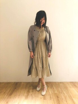 マジェスティックレゴンエスパル仙台店スタッフさん（レディース・164cm）の春コーディネート