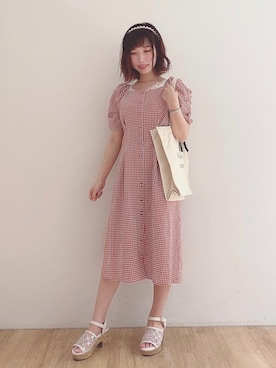 マジェスティックレゴンエスパル仙台店スタッフさん（レディース・157cm）の夏コーディネート