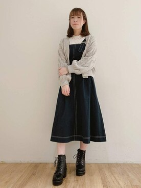 「マシュマロ」｜マジェスティックレゴンエスパル仙台店スタッフさん（レディース・157cm）の冬コーディネート