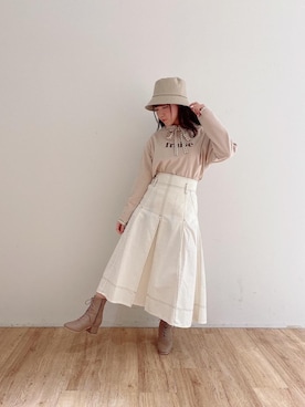 マジェスティックレゴンエスパル仙台店スタッフさん（レディース・153cm）の冬コーディネート