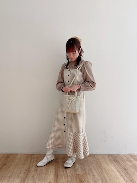 マジェスティックレゴンエスパル仙台店スタッフさん（レディース・153cm）の冬コーディネート