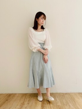 マジェスティックレゴンエスパル仙台店スタッフさん（レディース・157cm）の春コーディネート