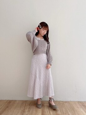 マジェスティックレゴンエスパル仙台店スタッフさん（レディース・153cm）の春コーディネート