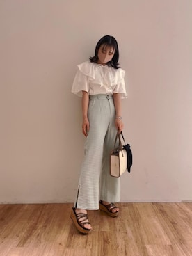 マジェスティックレゴンエスパル仙台店スタッフさん（レディース・156cm）の春コーディネート