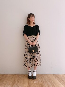 マジェスティックレゴンエスパル仙台店スタッフさん（レディース・158cm）の夏コーディネート