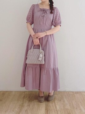 Majestic Legon マジェスティックレゴン の レースアップレトロワンピ ワンピース Wear