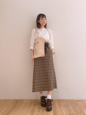 マジェスティックレゴンエスパル仙台店スタッフさん（レディース・158cm）の夏コーディネート