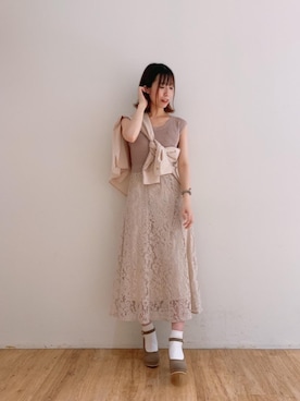 マジェスティックレゴンエスパル仙台店スタッフさん（レディース・158cm）の夏コーディネート