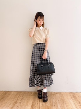 マジェスティックレゴンエスパル仙台店スタッフさん（レディース・158cm）の夏コーディネート