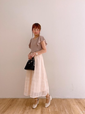 マジェスティックレゴンエスパル仙台店スタッフさん（レディース・160cm）の夏コーディネート