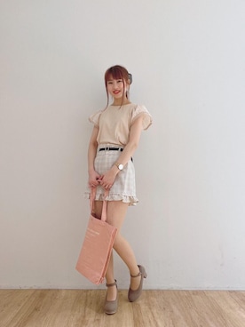 マジェスティックレゴンエスパル仙台店スタッフさん(レディース・160cm)の夏コーディネート