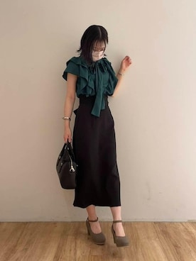 マジェスティックレゴンエスパル仙台店スタッフさん(レディース・156cm)の夏コーディネート