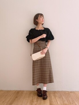 マジェスティックレゴンエスパル仙台店スタッフさん（レディース・158cm）の秋コーディネート